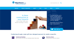 Desktop Screenshot of majordonors.com